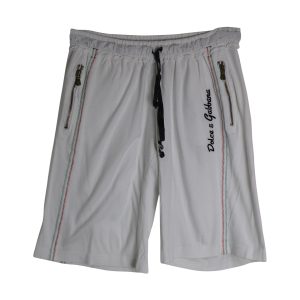 Dolce & Gabbana Kordelzug-Shorts aus weißer Baumwolle