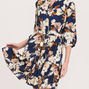 Petra Blumenmuster Kleid in multi