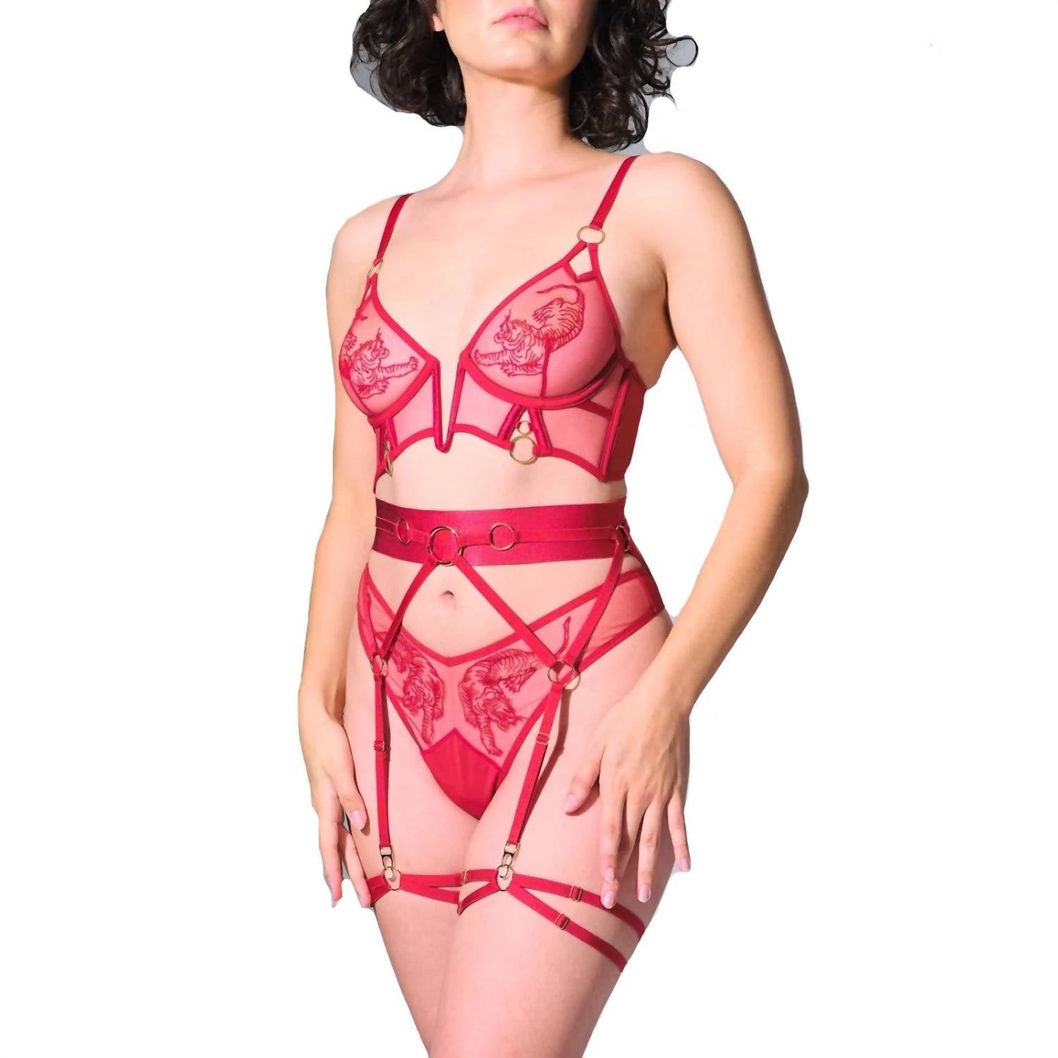 Paramount Strumpfband 311753 in Crimson