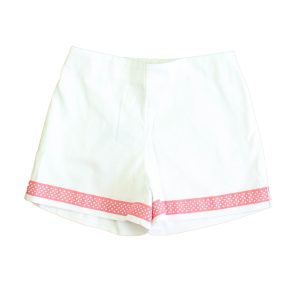 Classic Prep Mädchen hell weiß . rosa Shorts Größe: 6-14 Jahre 7805830627388