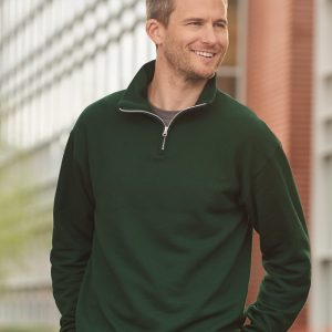 JERZEES Herren nublend- Kadett Kragen Viertel-Zip Sweatshirt