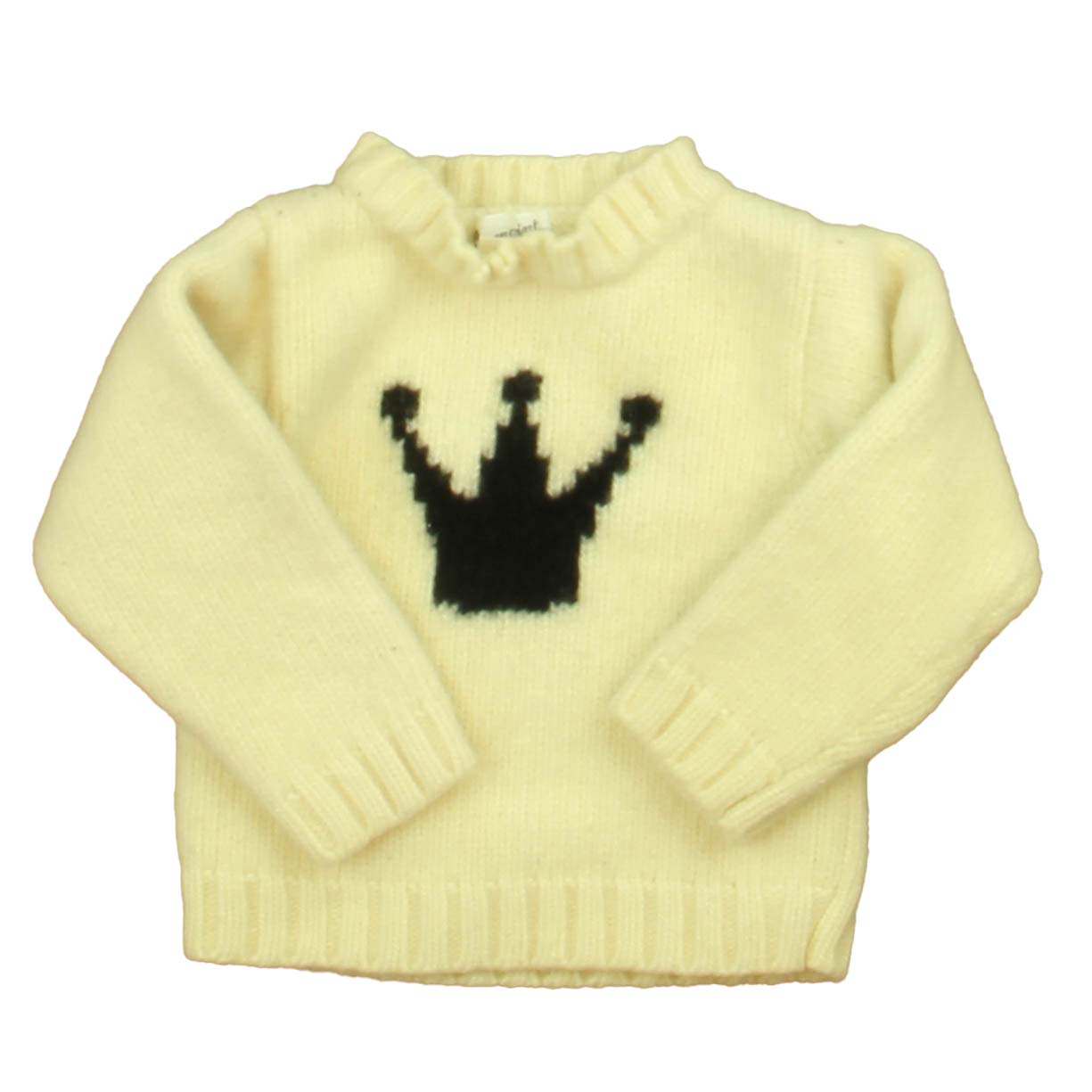 Bonpoint Jungen Elfenbein – Dunkelblau Pullover