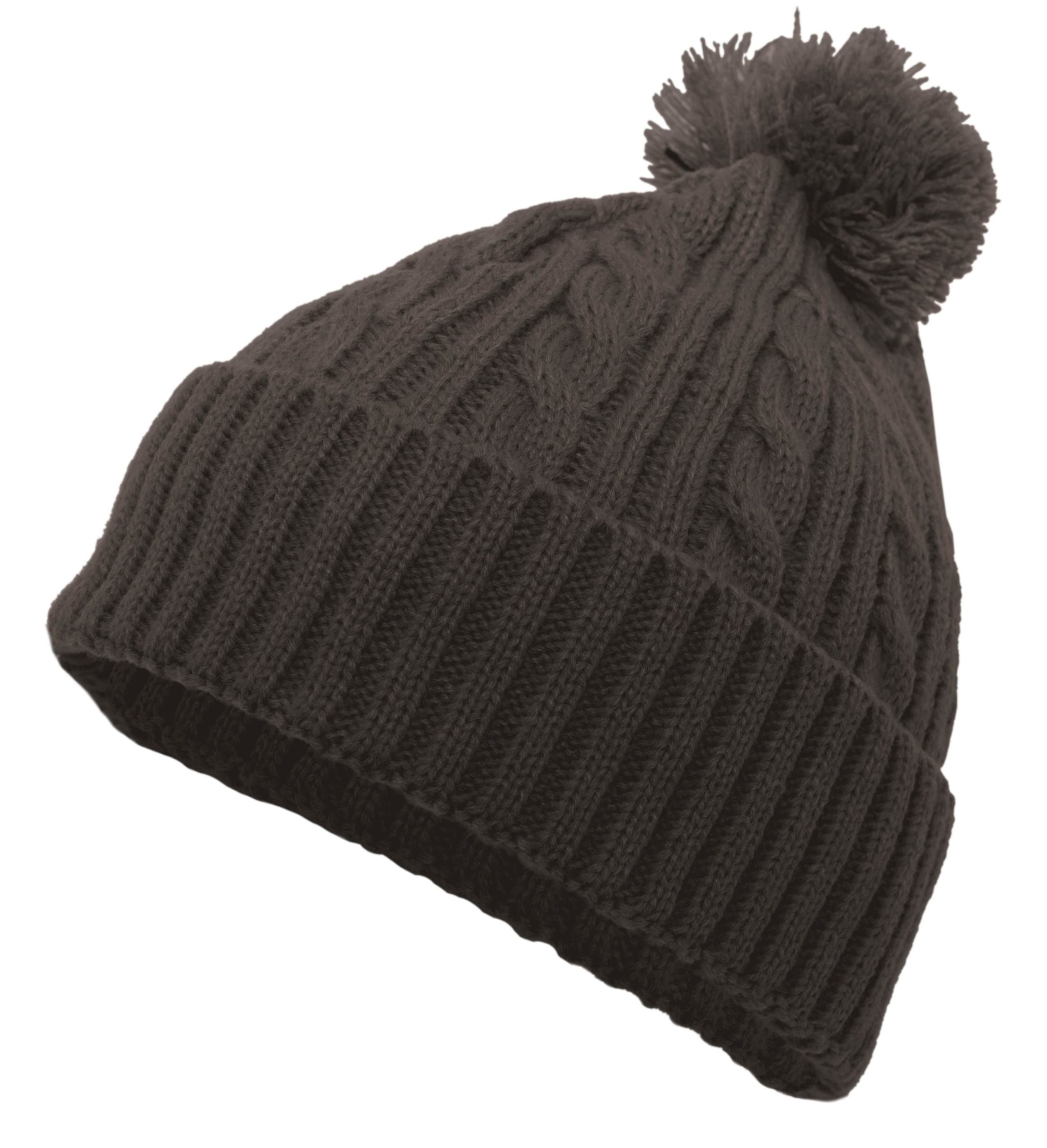 Pacific Headwear Pacific Headwear Kabel stricken Pom-Pom Mütze