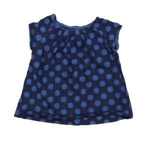 Jacadi Mädchen blau polka Punkte Bluse 7805830856764