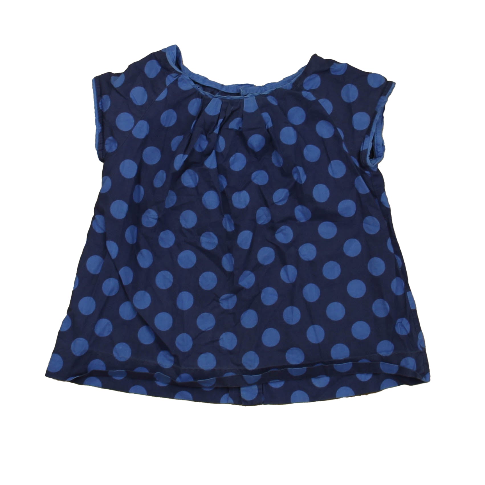 Jacadi Mädchen Blau Polka Dots Bluse