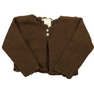 Braune Strickjacke von Bonpoint Mädchen