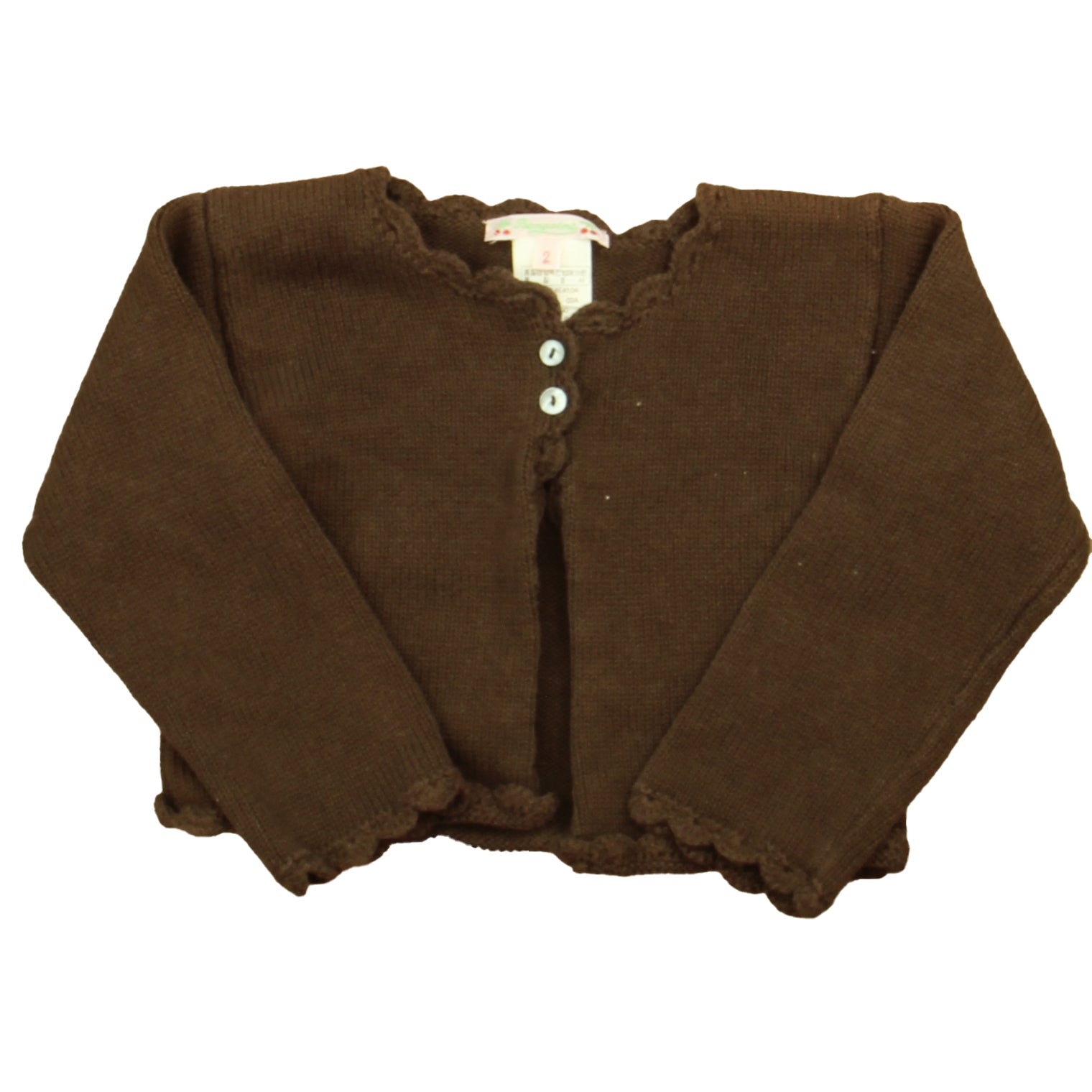 Braune Strickjacke von Bonpoint Mädchen