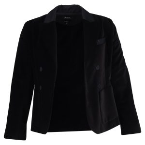 A.P.C. Blazer aus schwarzem Samt