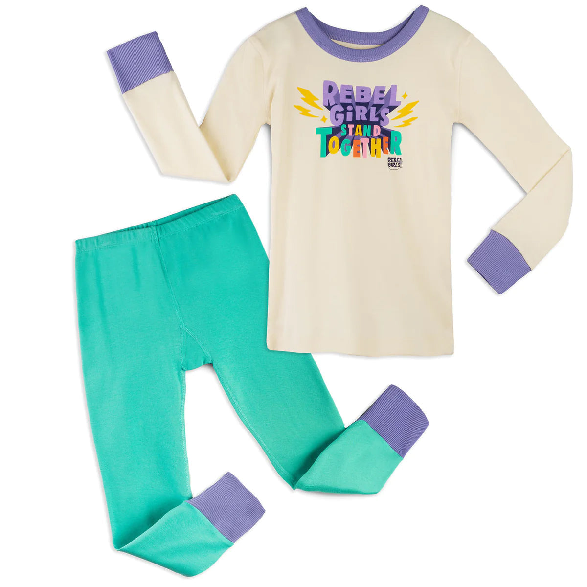 Mightly Mädchen Rebel Mädchen 2-teiliger Pyjama