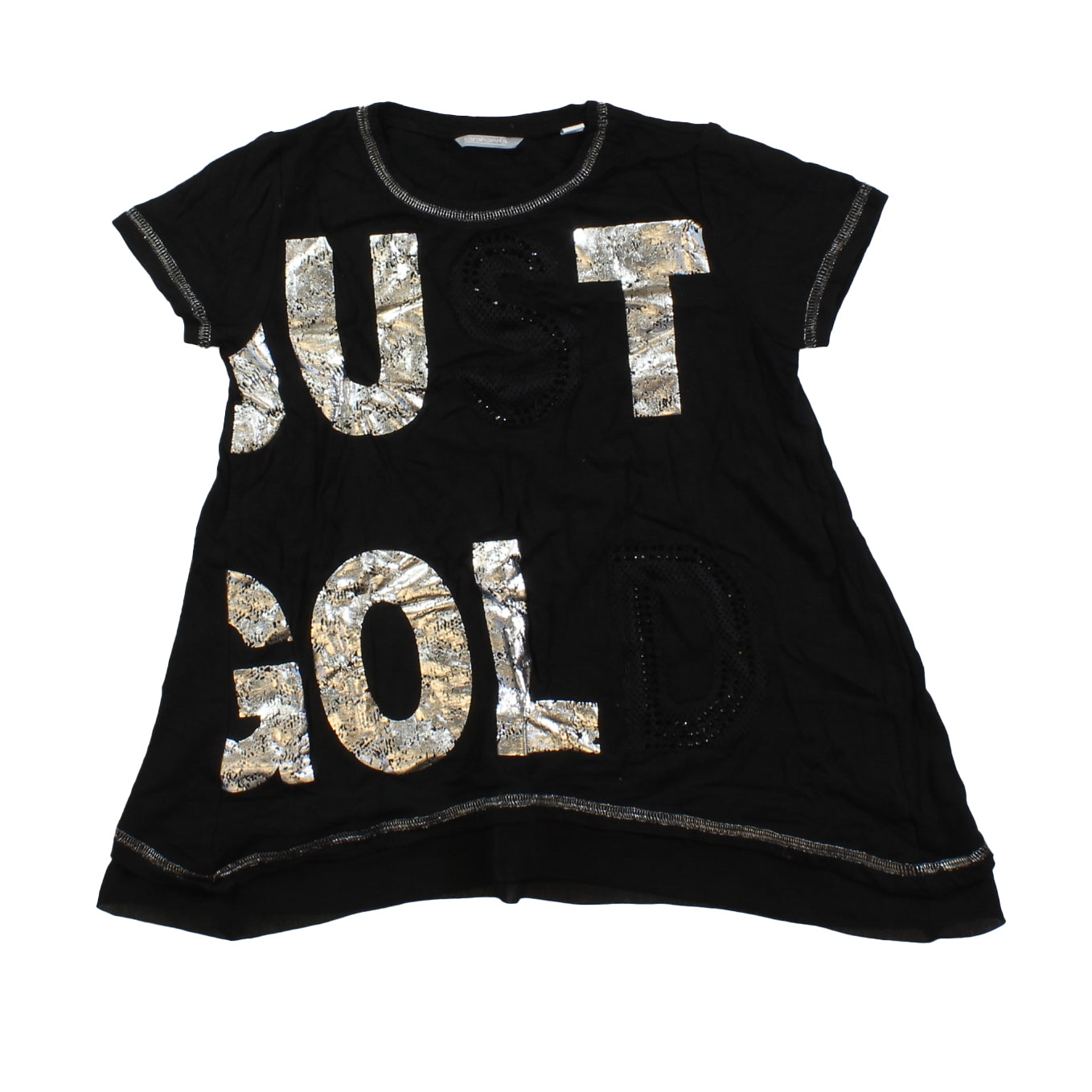 Sarabanda Mädchen Schwarz – Silber T-Shirt