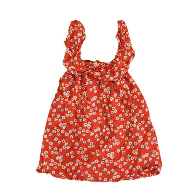 Les Petits Carreaux Mädchen rote Blumenbluse