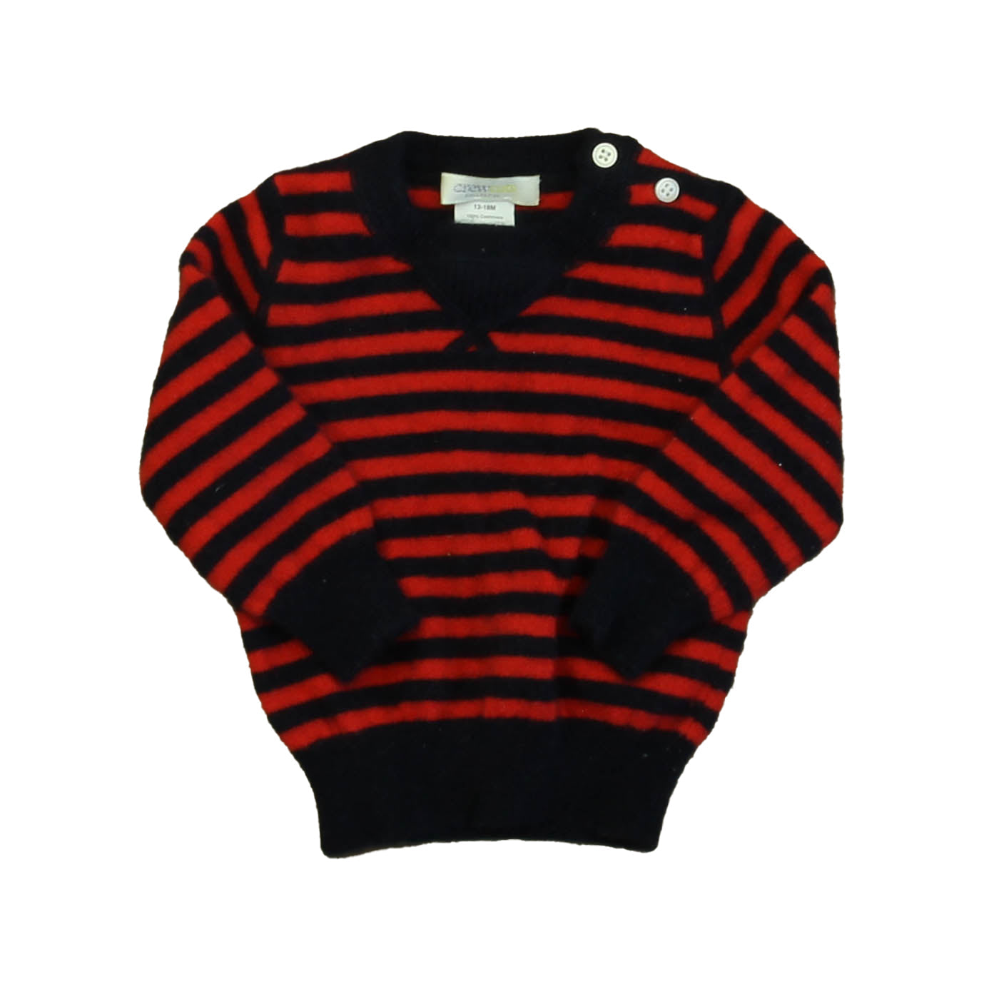 Crewcuts Jungen Dunkelblau – Pullover mit roten Streifen