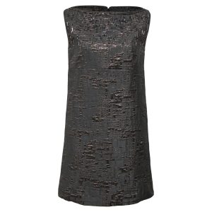 Dsquared2 Mini-Schichtkleid aus schwarzem Polyester 7833184043068