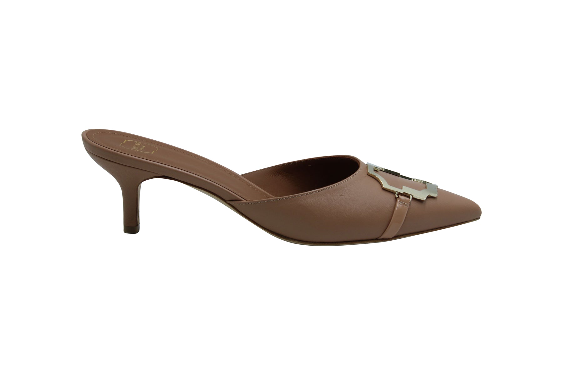 Malone Souliers Missy 45 Mules aus braunem Leder