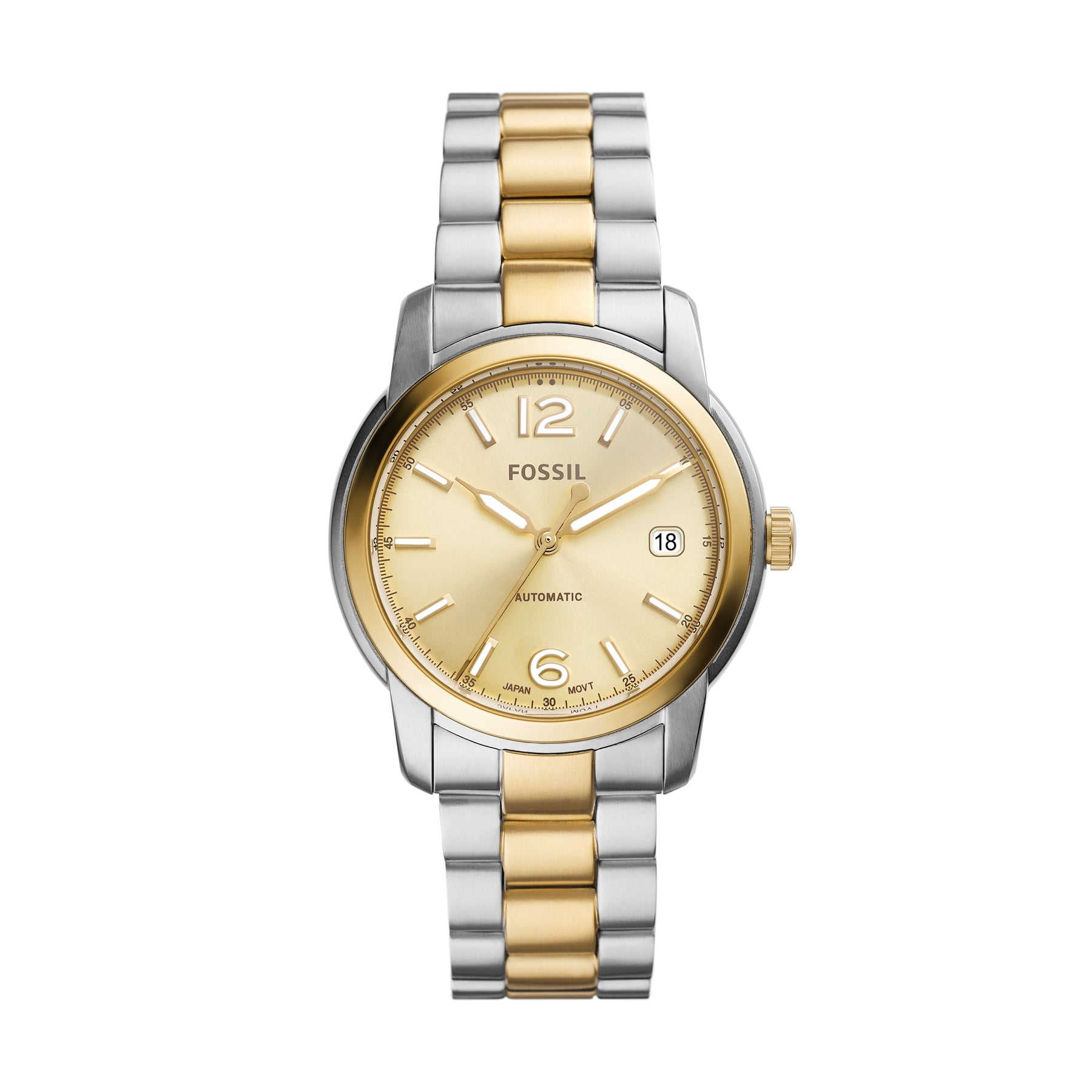 Fossil Damen Fossil Heritage Automatikuhr aus Edelstahl