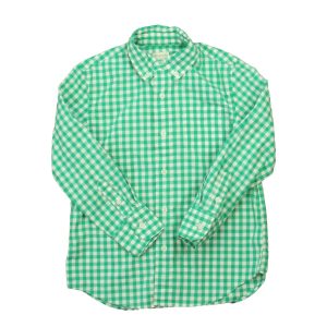 Crewcuts Jungen grün-weiße Taste nach unten langen Ärmel 7805831675964