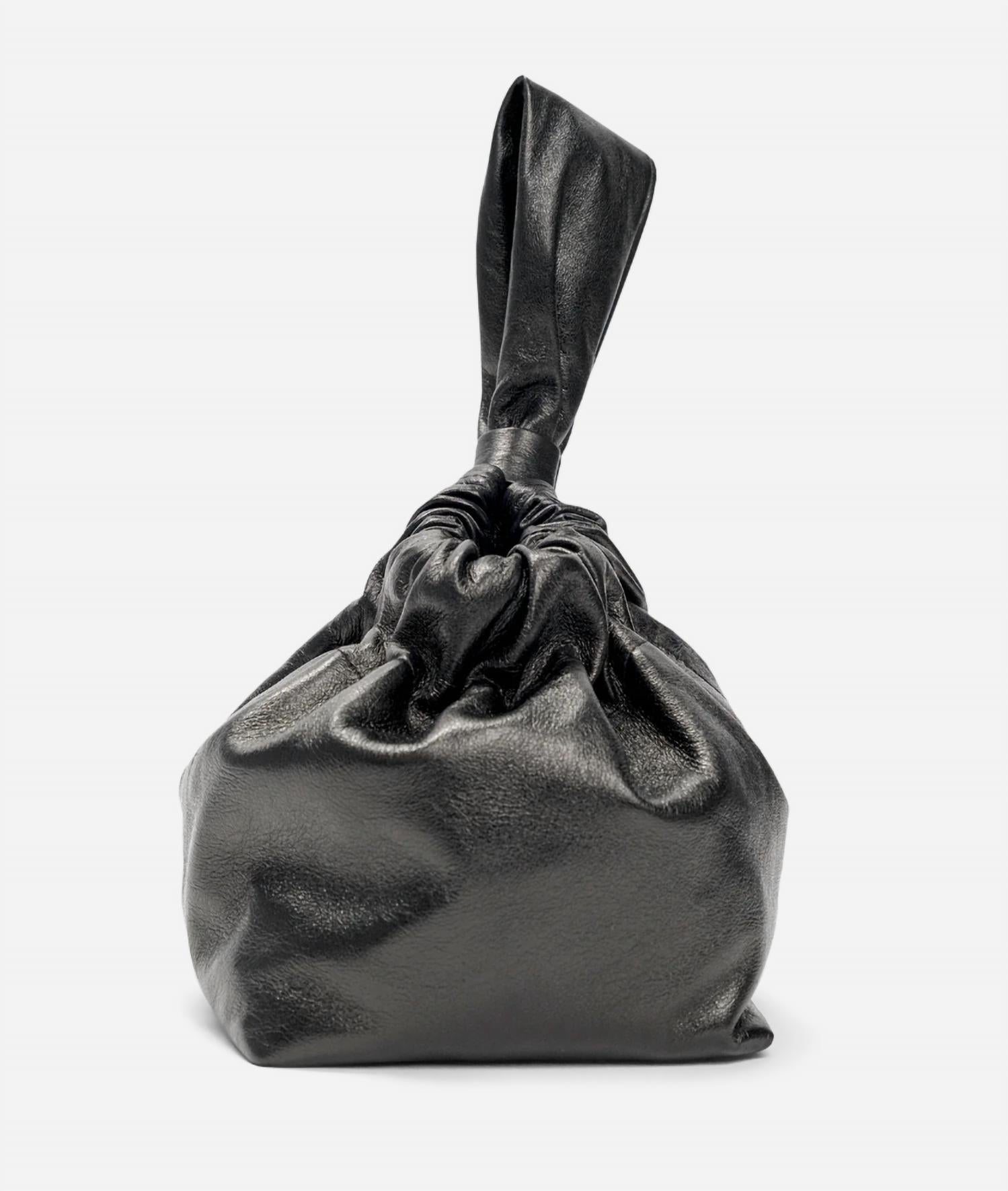 Damen Mariposa Bucket Tasche in Schwarz Metallic