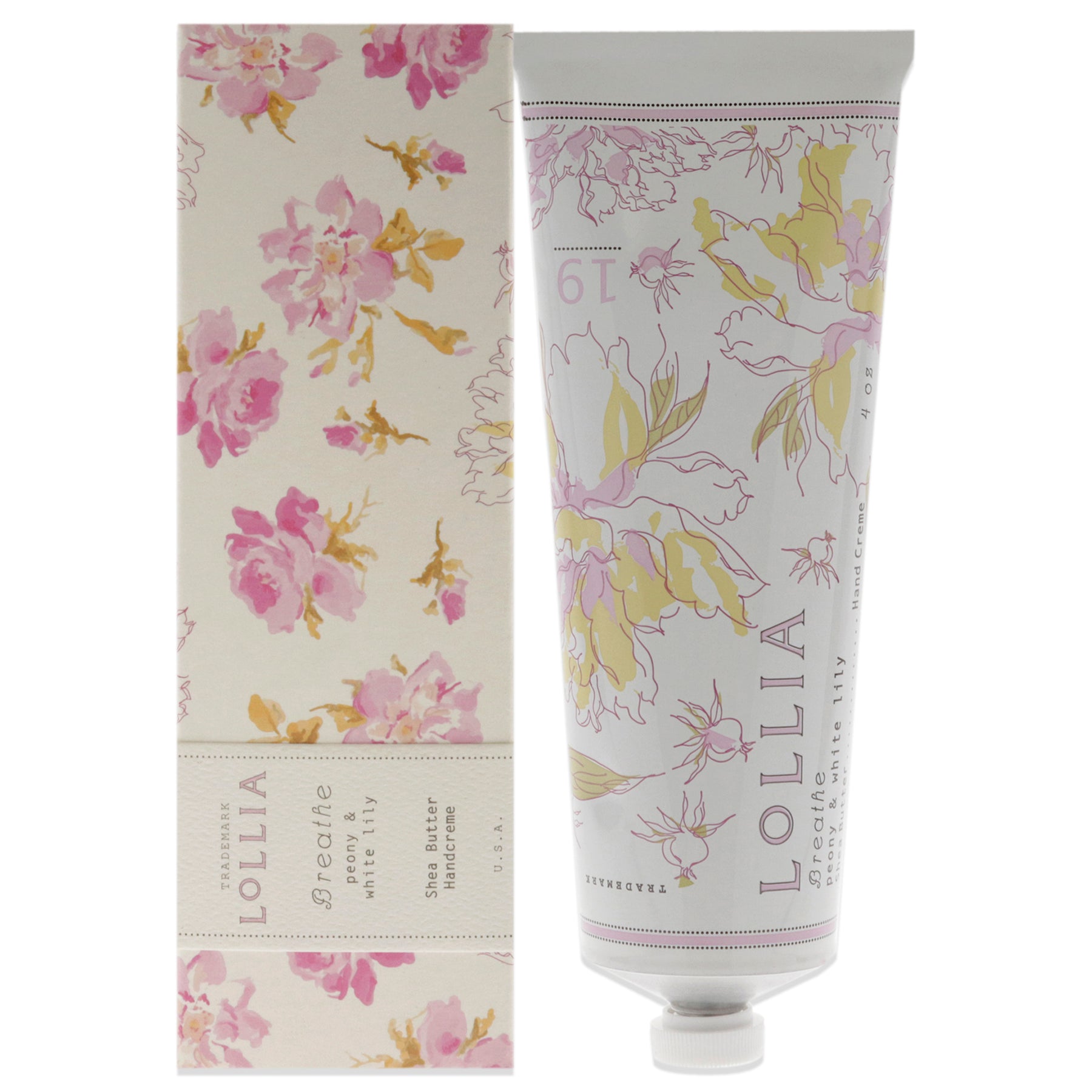 Breathe Sheabutter Handcreme von Lollia für Unisex – 4 oz Creme