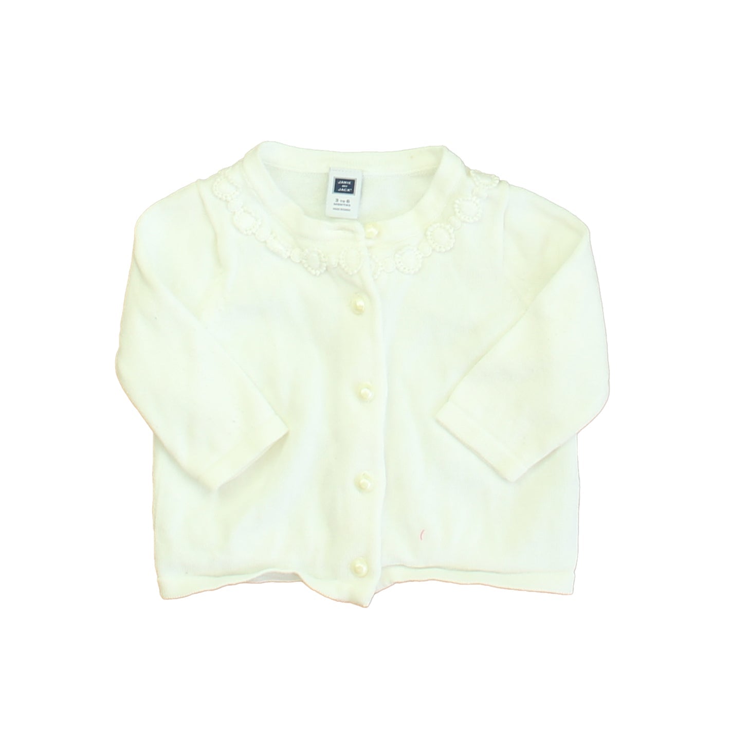 Janie and Jack Mädchen Elfenbein Strickjacke