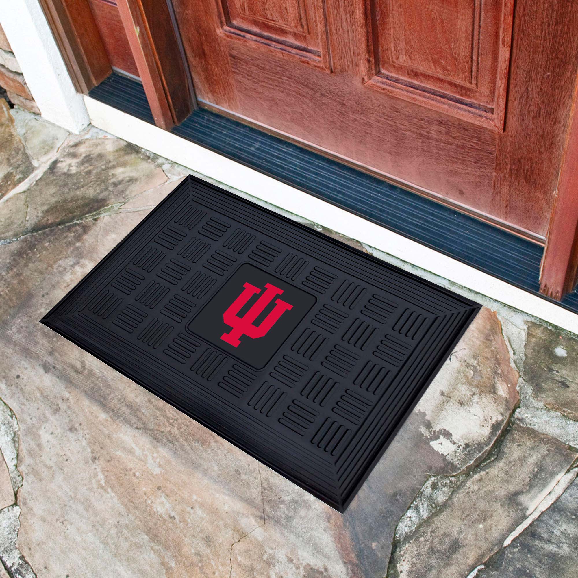 Fanmats Indiana Hooisers Heavy Duty Vinyl Medallion Türmatte - 19,5 "x 31"