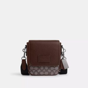 Coach Auslauf-Lucas Crossbody in Signatur Jacquard