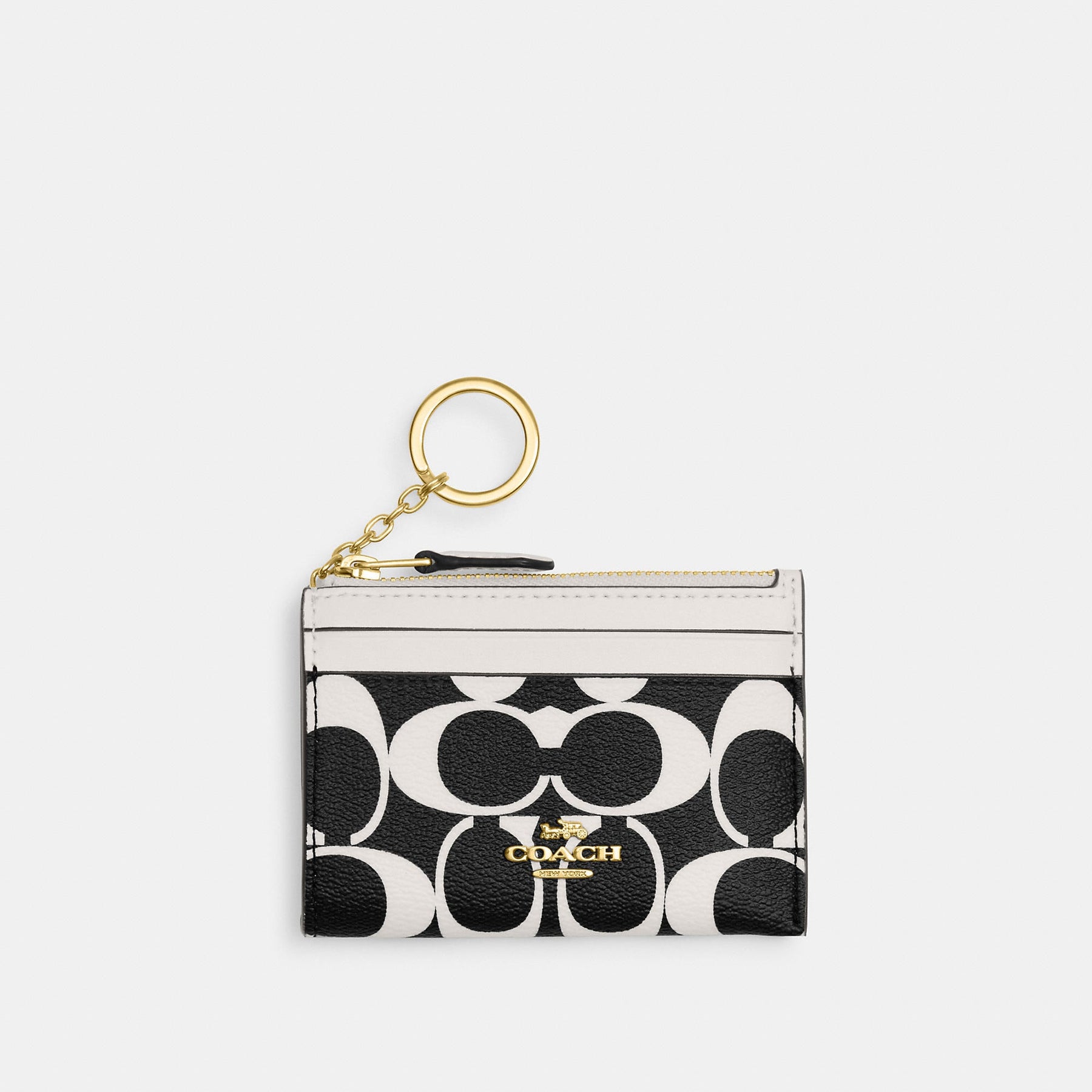 Coach Outlet Mini Skinny Id Fall in Signature Canvas