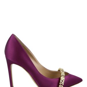 Logo Lettering Satin Pumps 7704781783100