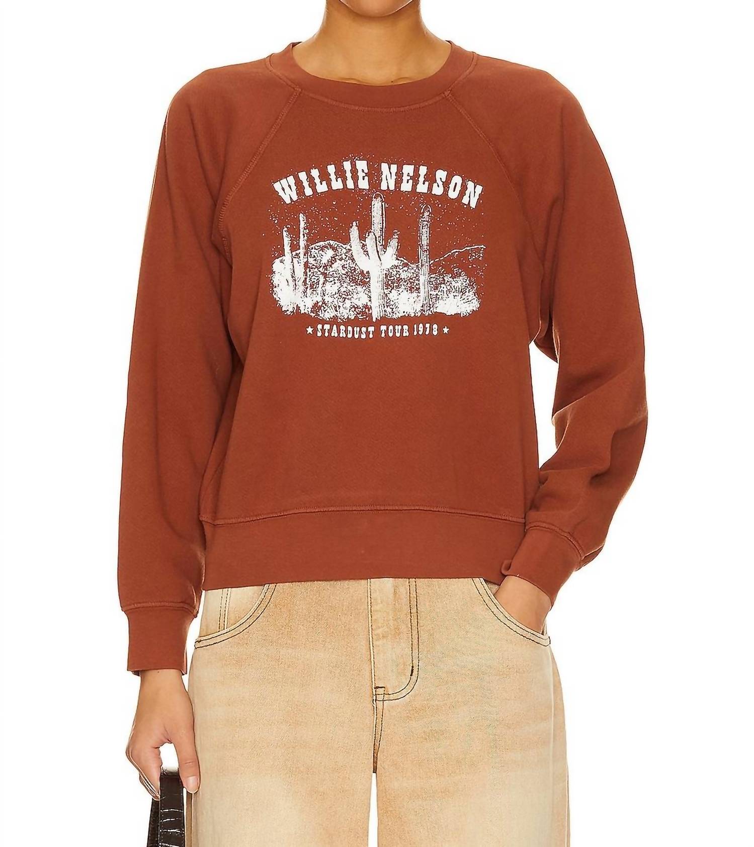 Willie Nelson Stardust Sweatshirt in schwarz