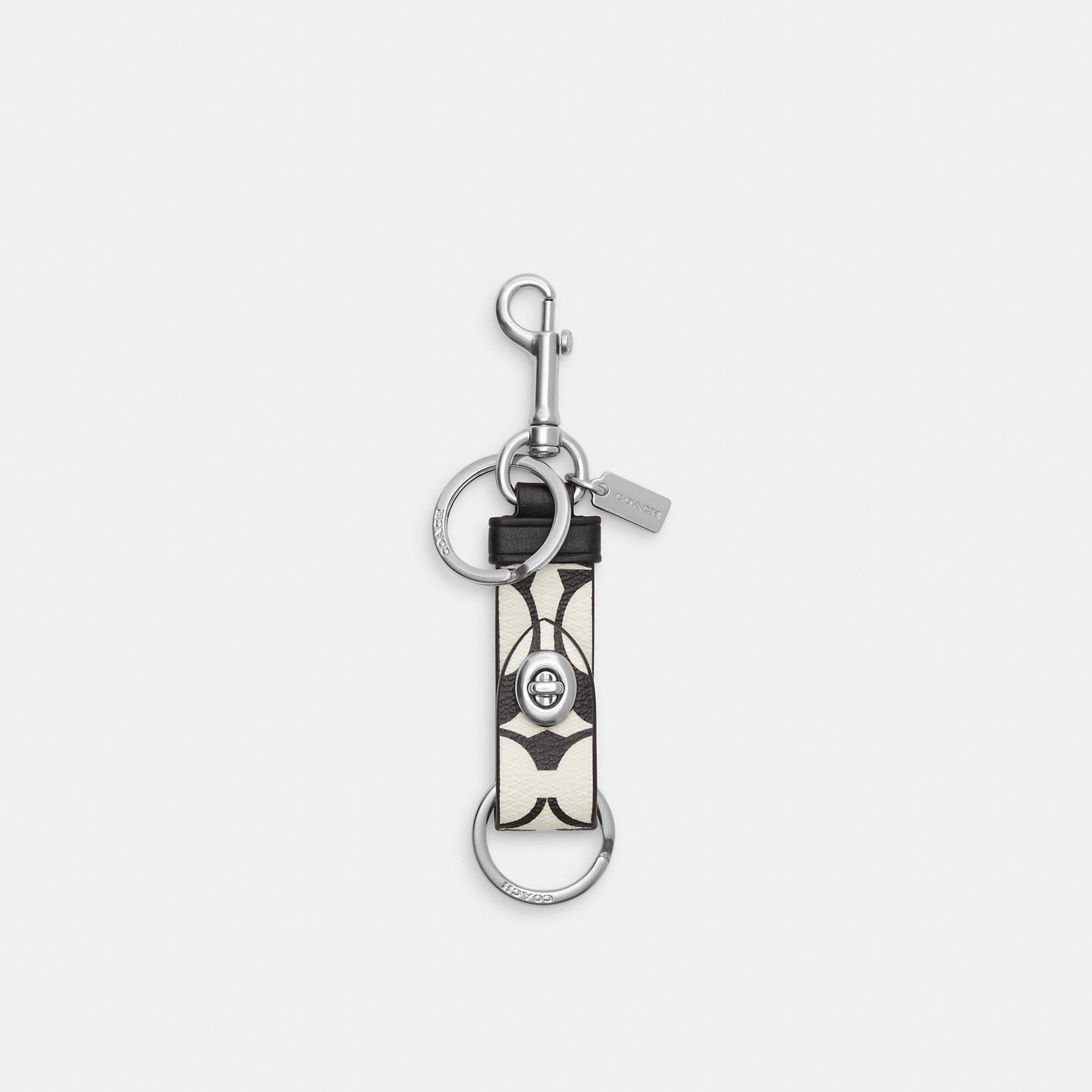 Coach Outlet Trigger Snap Tasche Charm im Signature Canvas