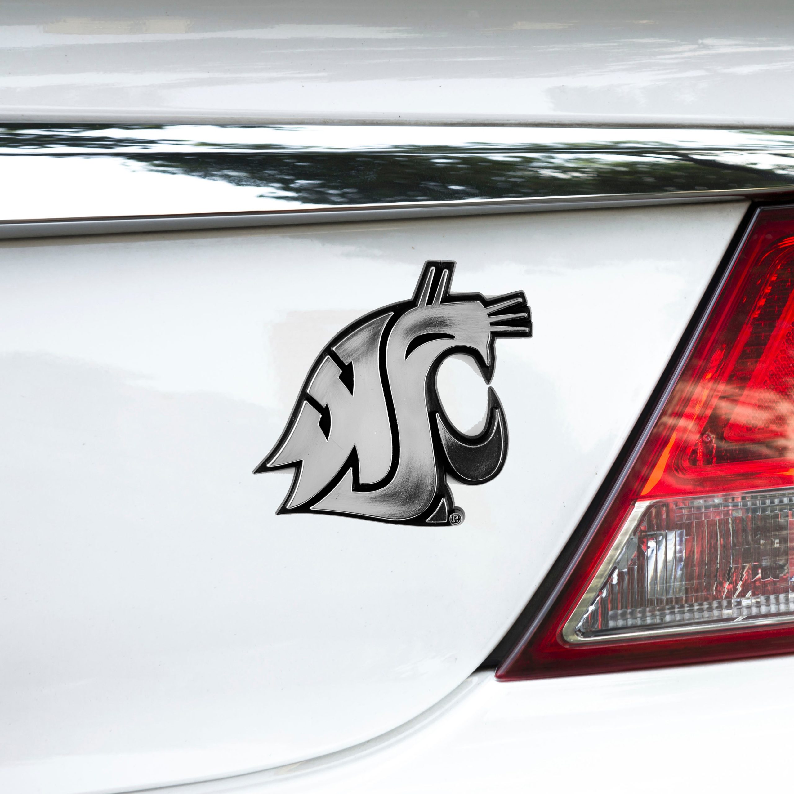 Fanmats Washington State Cougars geformt Chrom Kunststoff Emblem