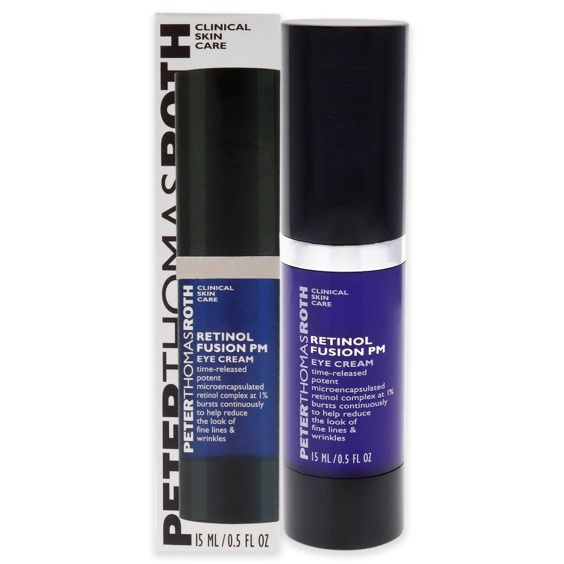 Retinol Fusion PM Augencreme von Peter Thomas Roth für Unisex – 0,5 oz Augencreme