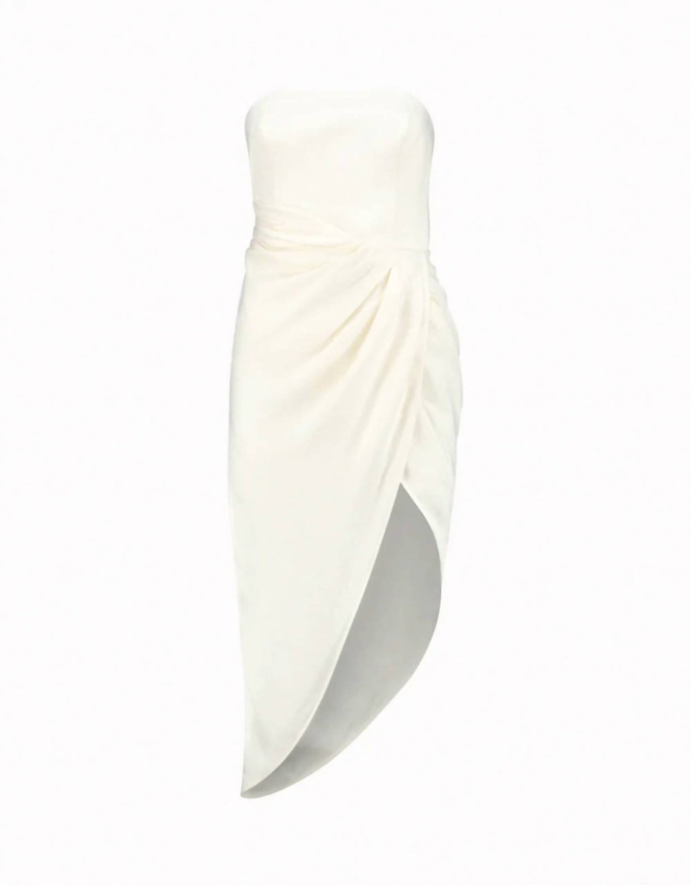 Lica Midikleid aus Leinen in Elfenbein