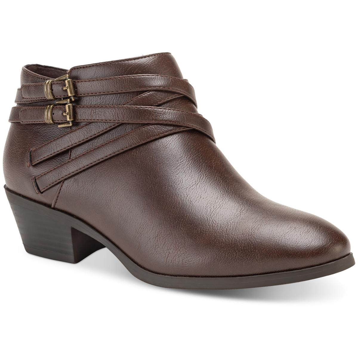 Willow Kunstleder Block Absatz Stiefeletten