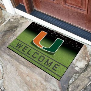 Fanmats miami Hurrikane Gummi Türmatte – 18′′ x 30′′