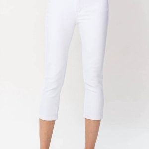 Mid Rise Capris in weiß 7704747999292