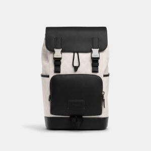 Coach Outlet Track Rucksack im Colorblock Signature Canvas