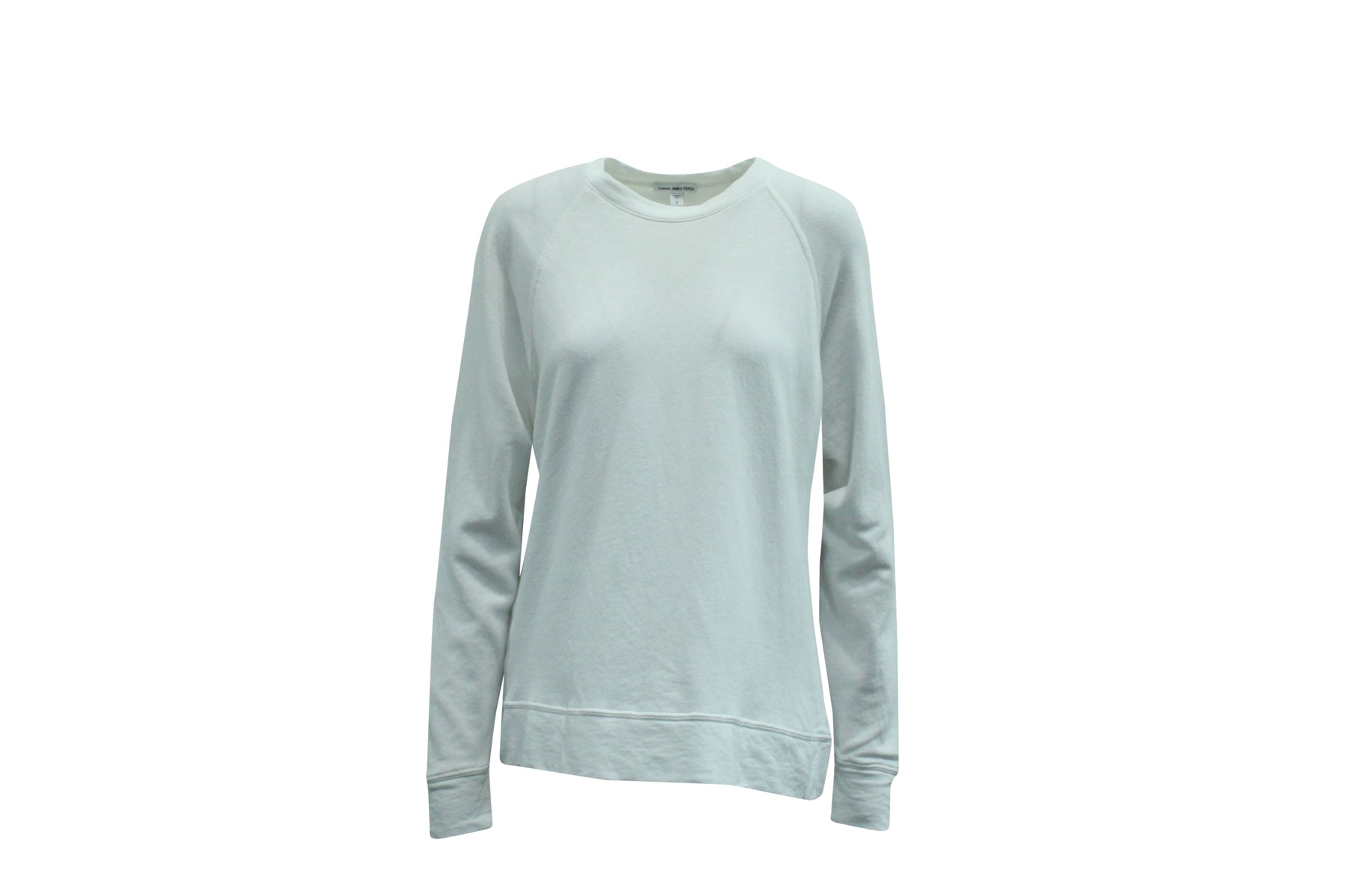 James Perse Klassisches Sweatshirt aus weißer Baumwolle