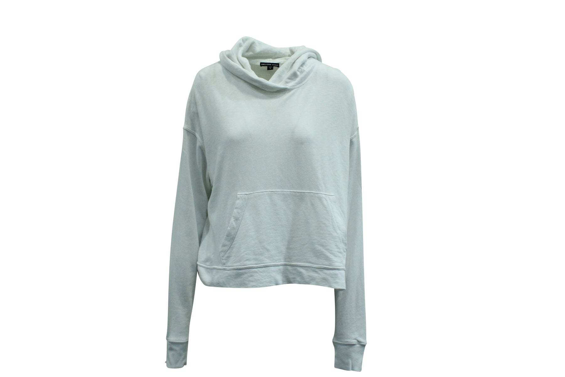 James Perse Sweatshirt mit Kapuze aus weißer Baumwolle