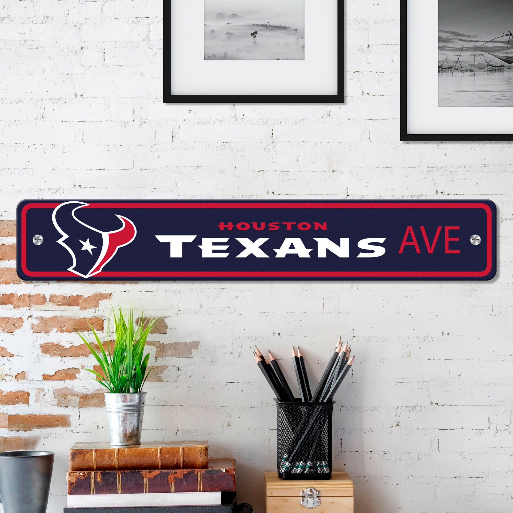 Fanmats Houston Texans Team Color Street Sign 4′′ X 24′′ Leichtgewicht