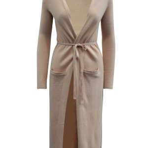 Theory lange Strickjacke in rosa Kaschmir 7833195937852