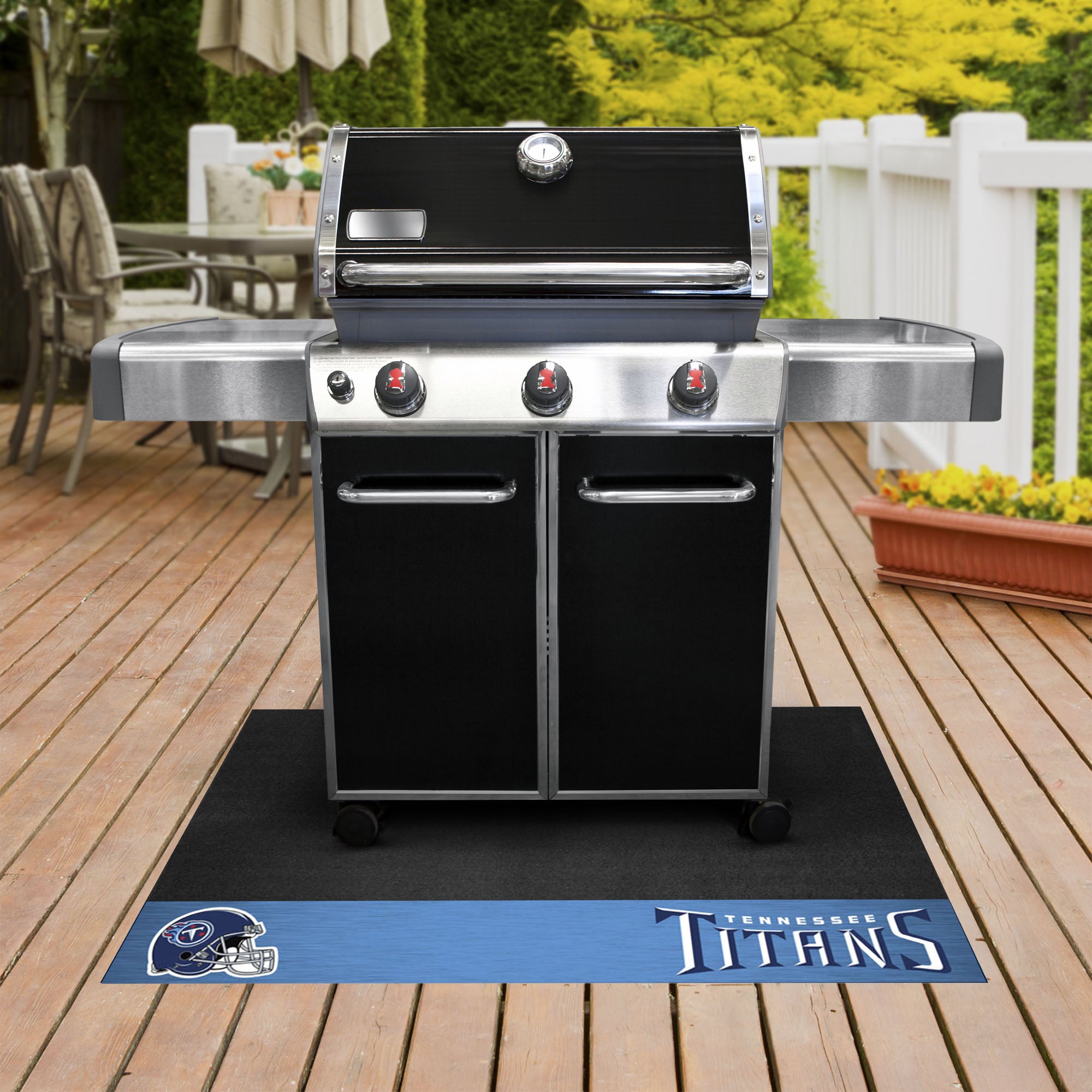 Fanmats Tennessee Titans Vinyl Grillmatte – 26′′ x 42′′