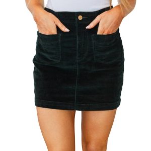 Corduroy Patch Tasche Rock im Emerald