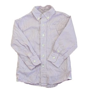 Crewcuts Jungen lila , weiß Knopf nach unten langen Ärmel 7805835247676