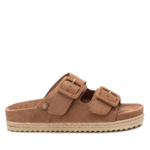 Damen flache Sandalen in Kamel 7704759828540
