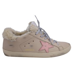 Golden Goose Super-Star with Scheren-Sneaker mit niedriger Spitze aus Leder 7833200263228