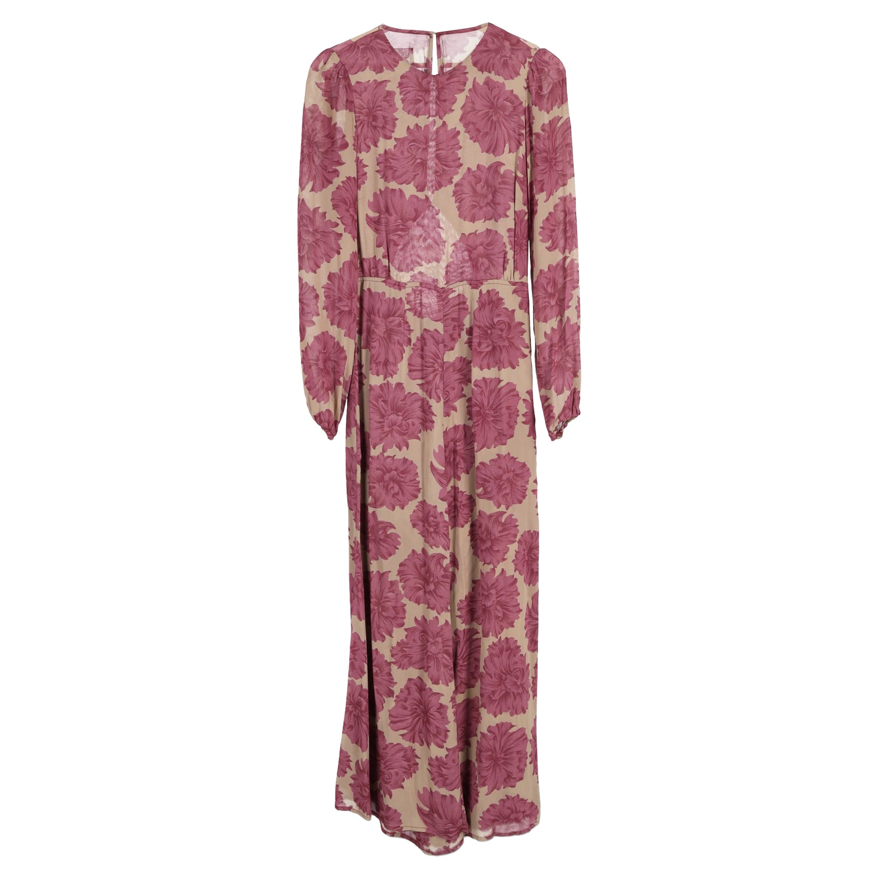 Reformation Jumpsuit mit Blumenmuster aus rosa Viskose