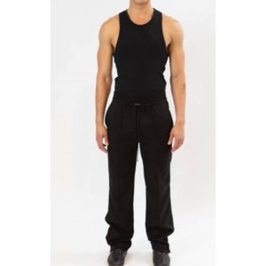 Elasticated Hose in schwarz
