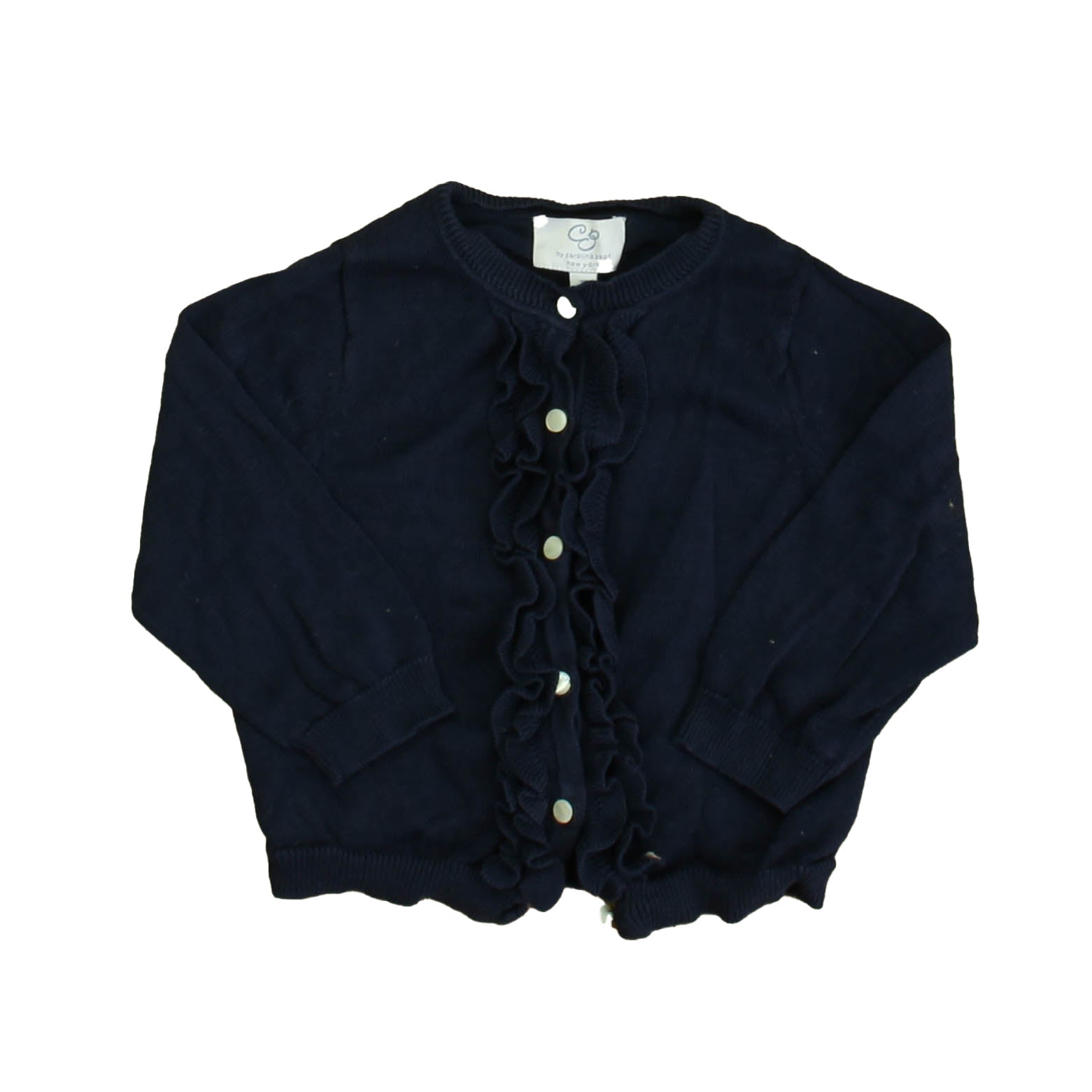 Carolina Zapf Mädchen Dunkelblau Strickjacke