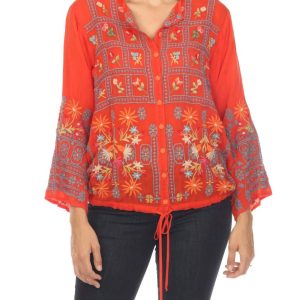 Wyatt Bluse in Kirschtomate
