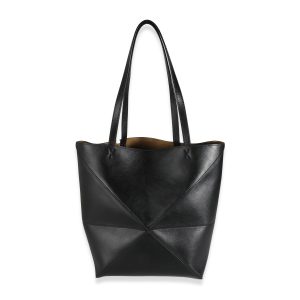 Loewe schwarz Kalbsleder mittel puzzle falte tote 7833209176124